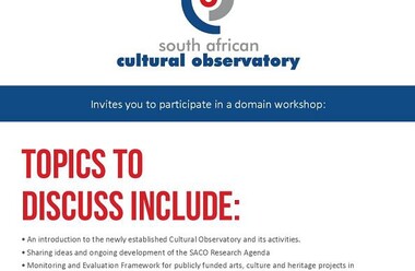 SACO Domain Workshop 6: Johannesburg - Gauteng Province