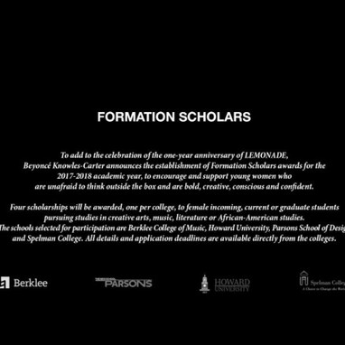 Beyoncé launches scholarship to support young women in the arts