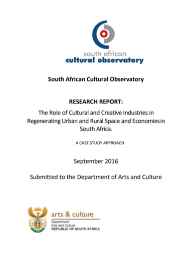 The Role Of Ccis In Regenerating Urban And Rural Space And Economies In Sa - Final